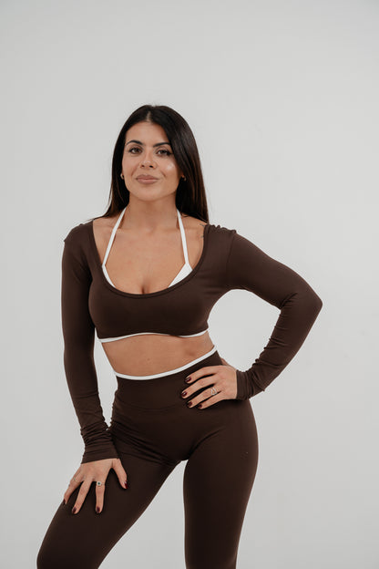 Set Ada Longsleeves + Leggings Marrone