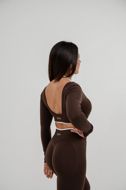 Set Ada Longsleeves + Leggings Marrone