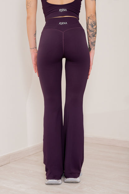 Alma - Flared Leggings Prugna