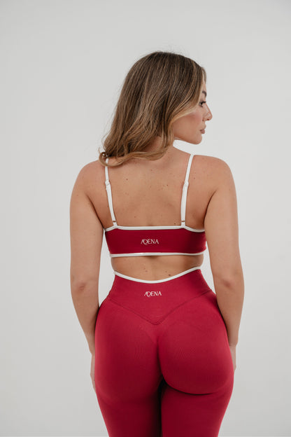 Set Ada Top + Leggings Cherry Red