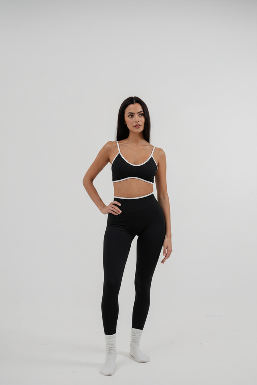 Set Ada Top + Leggings Nero