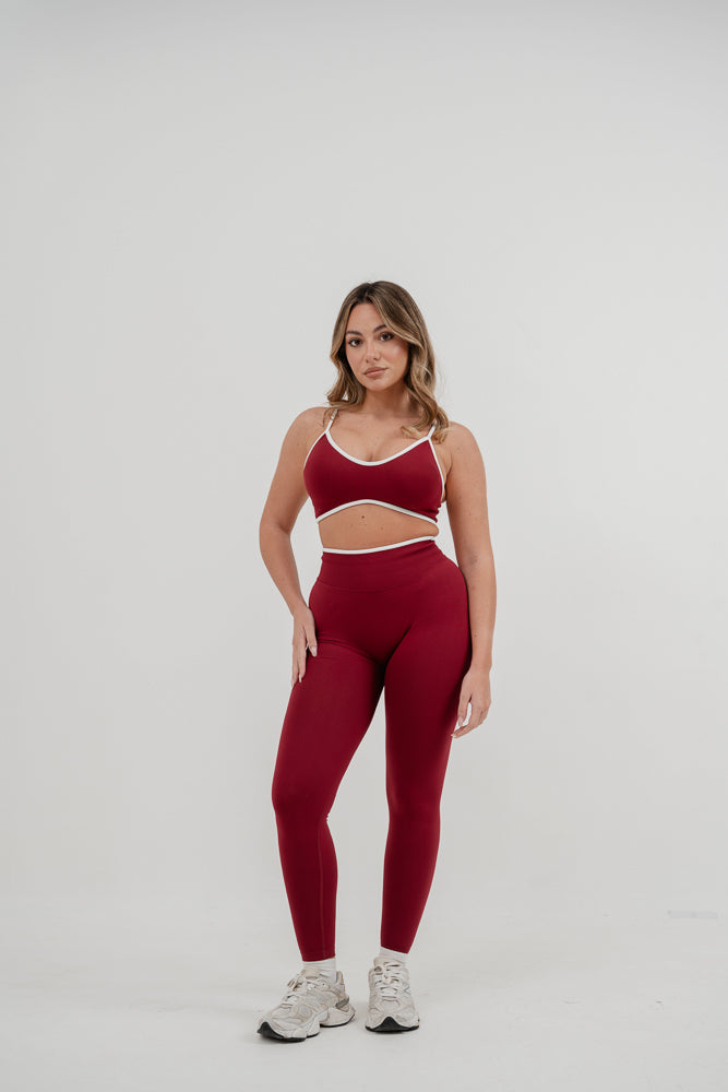 Set Ada Top + Leggings Burgundy
