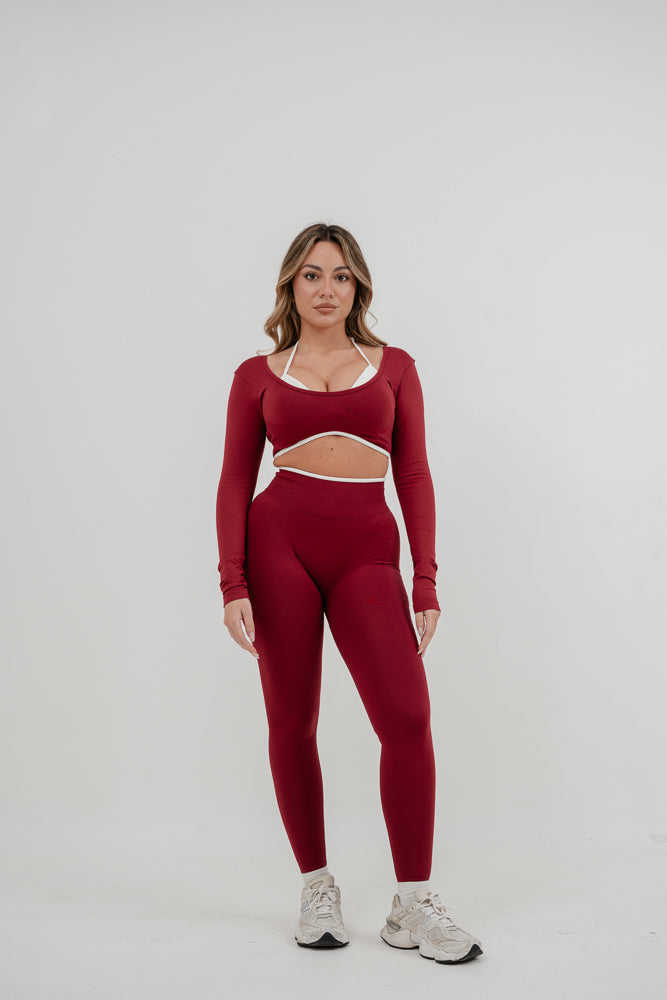 Set Ada longsleeve + Leggings Burgundy