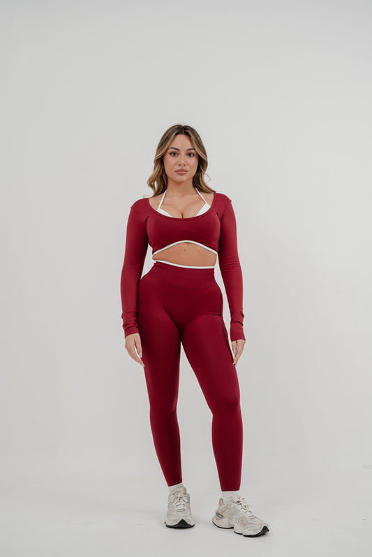 Set Ada longsleeve + Leggings Burgundy