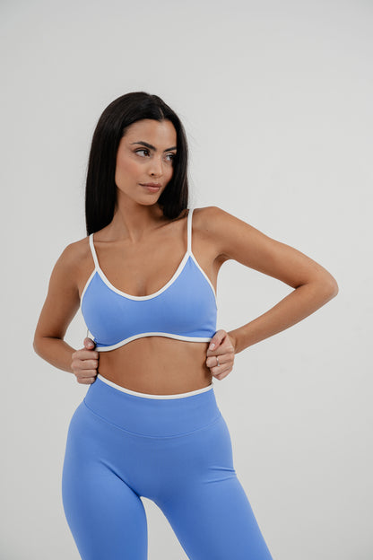 Set Ada top + leggings  Azzurro