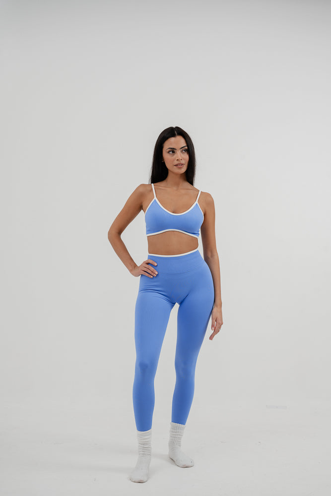 Set Ada top + leggings  Azzurro