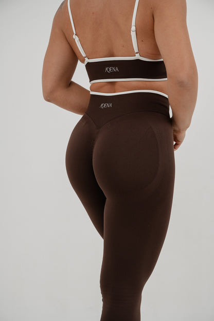 Set Ada Top + Leggings Marrone