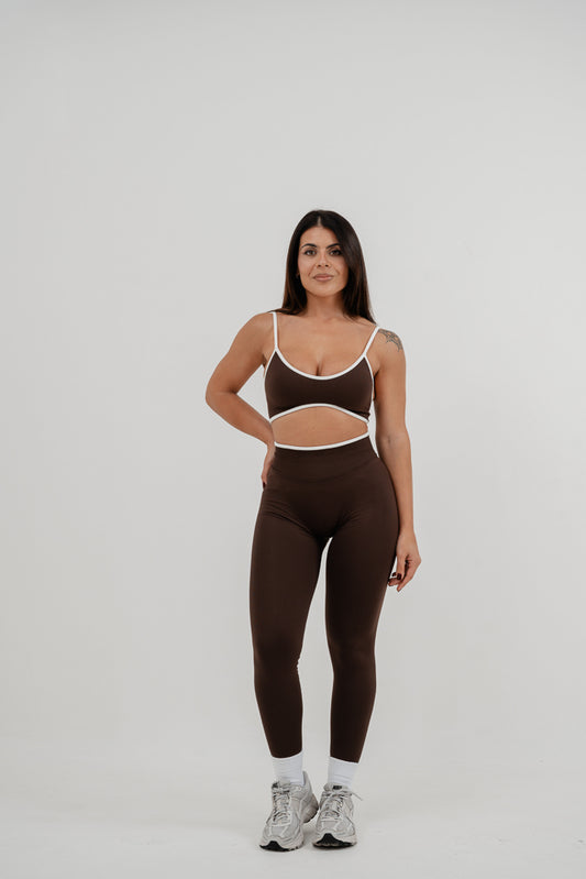 Set Ada Top + Leggings Marrone