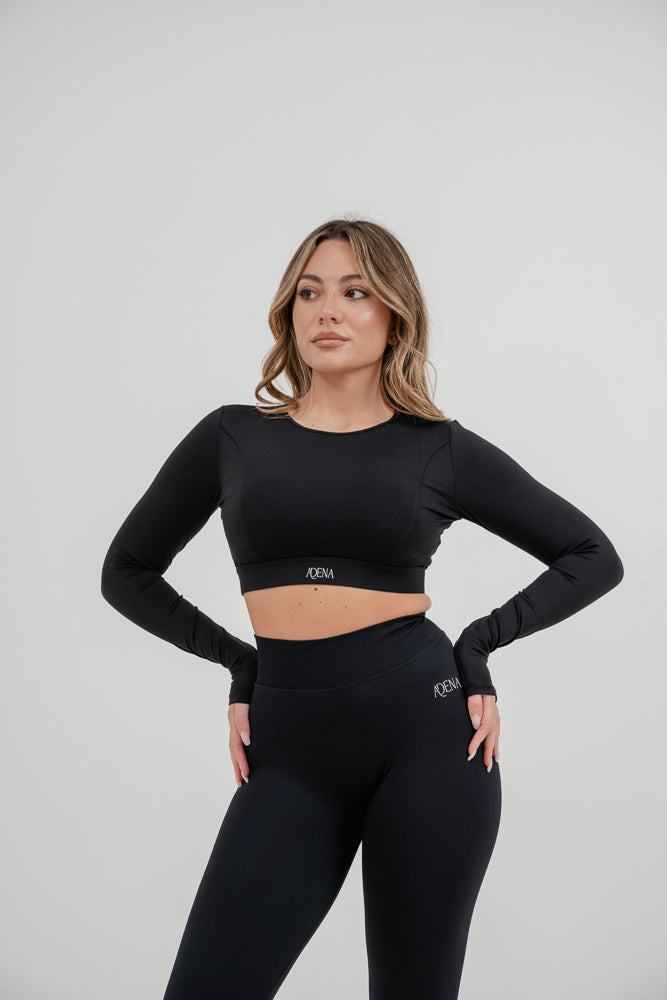 Set Livia Longsleeve + Mira Leggings Nero