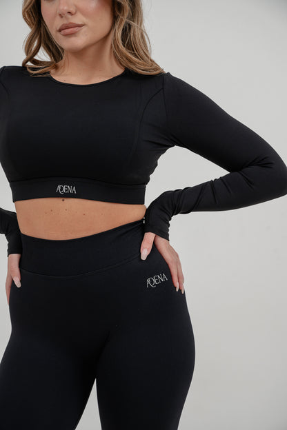 Set Livia Longsleeve + Mira Leggings Nero