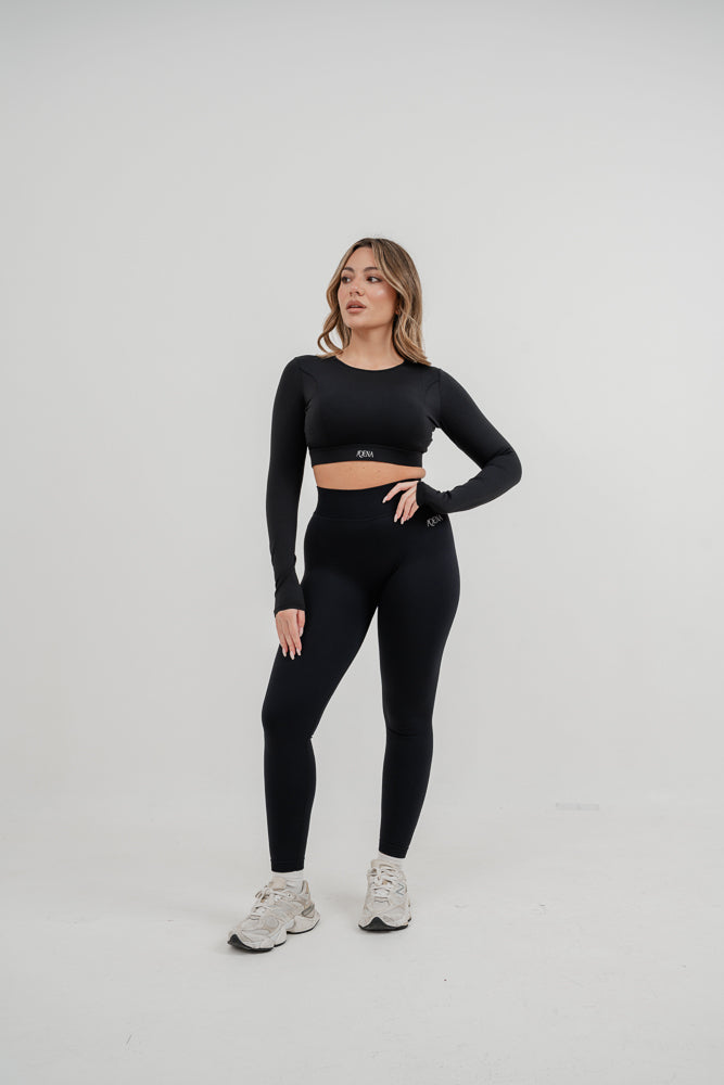 Set Livia Longsleeve + Mira Leggings Nero