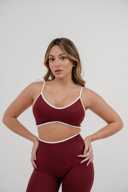 Ada Top Burgundy